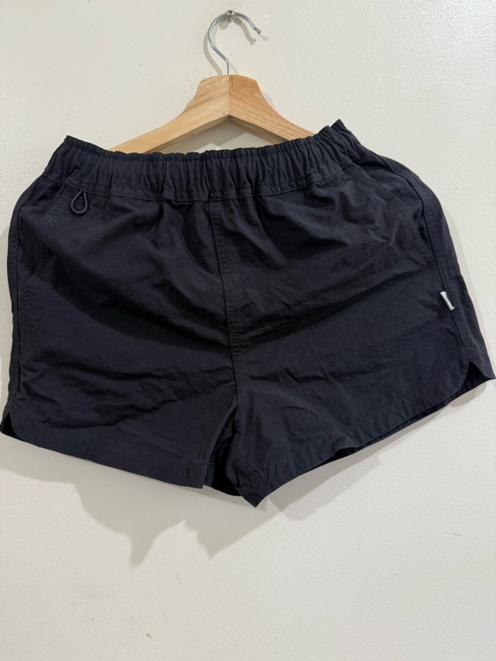 SATURDAYS Everyday Black Athletic Shorts with Elastic Waist